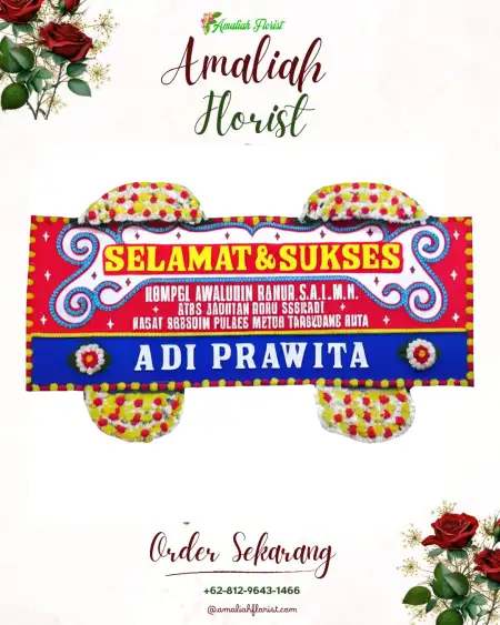 Papan Bunga Ucapan Selamat Sikasur